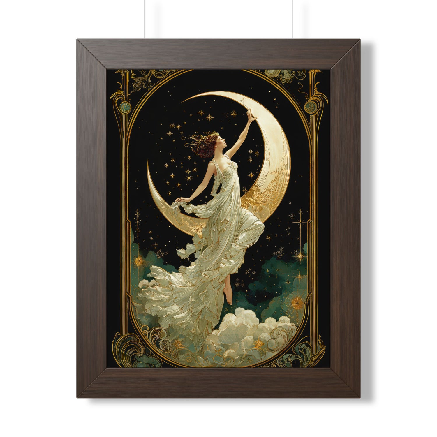 Framed Paper Print - Moon Goddess Ascending