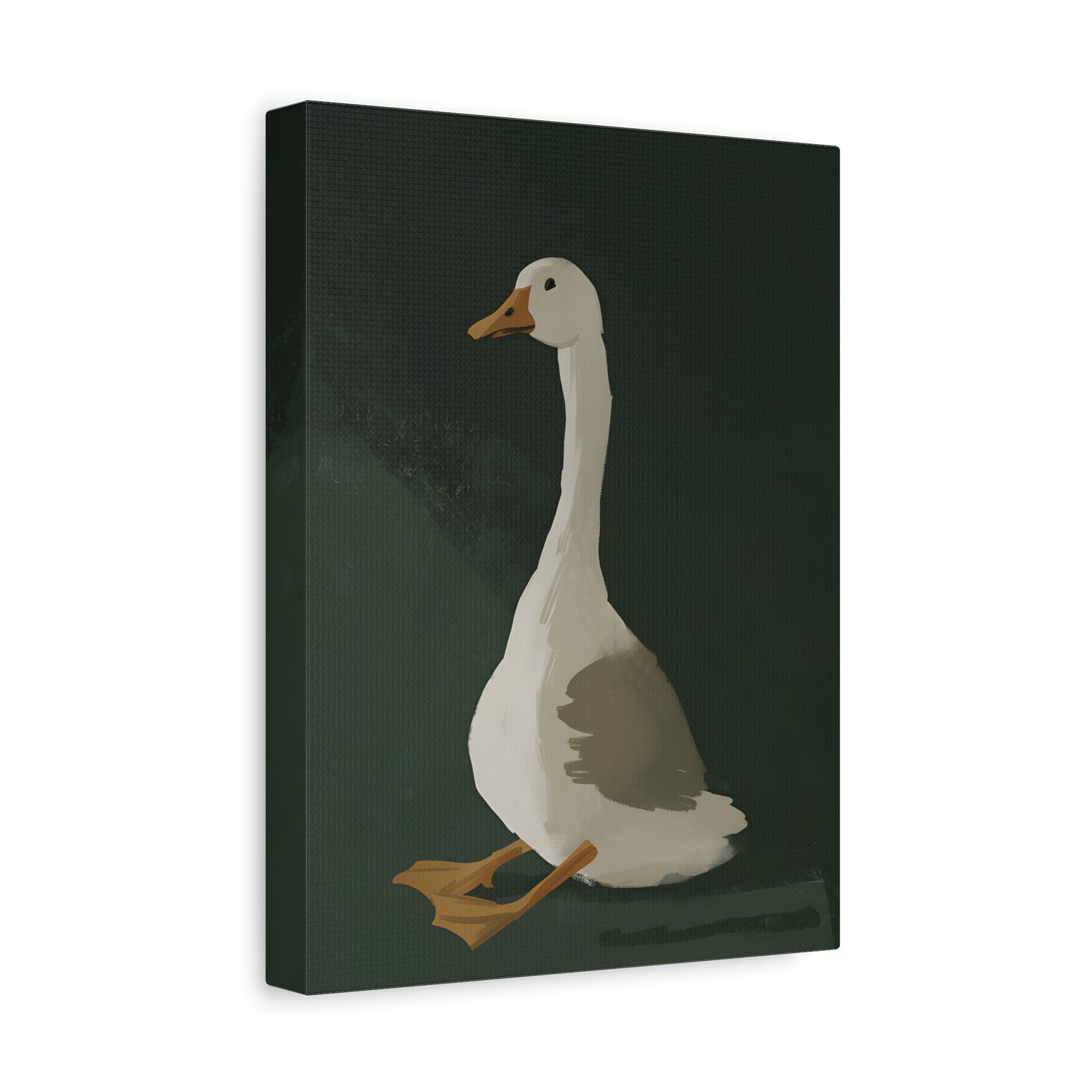 1.25" Matte Canvas - Sitting Goose in Spotlight