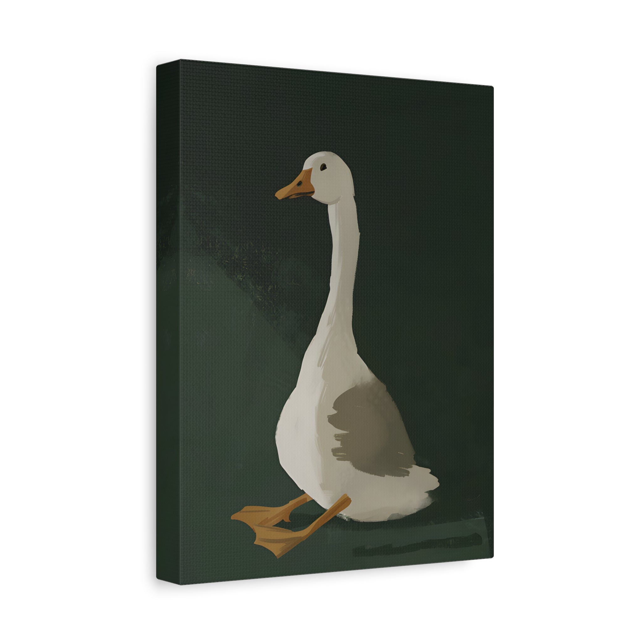 1.25" Matte Canvas - Sitting Goose in Spotlight
