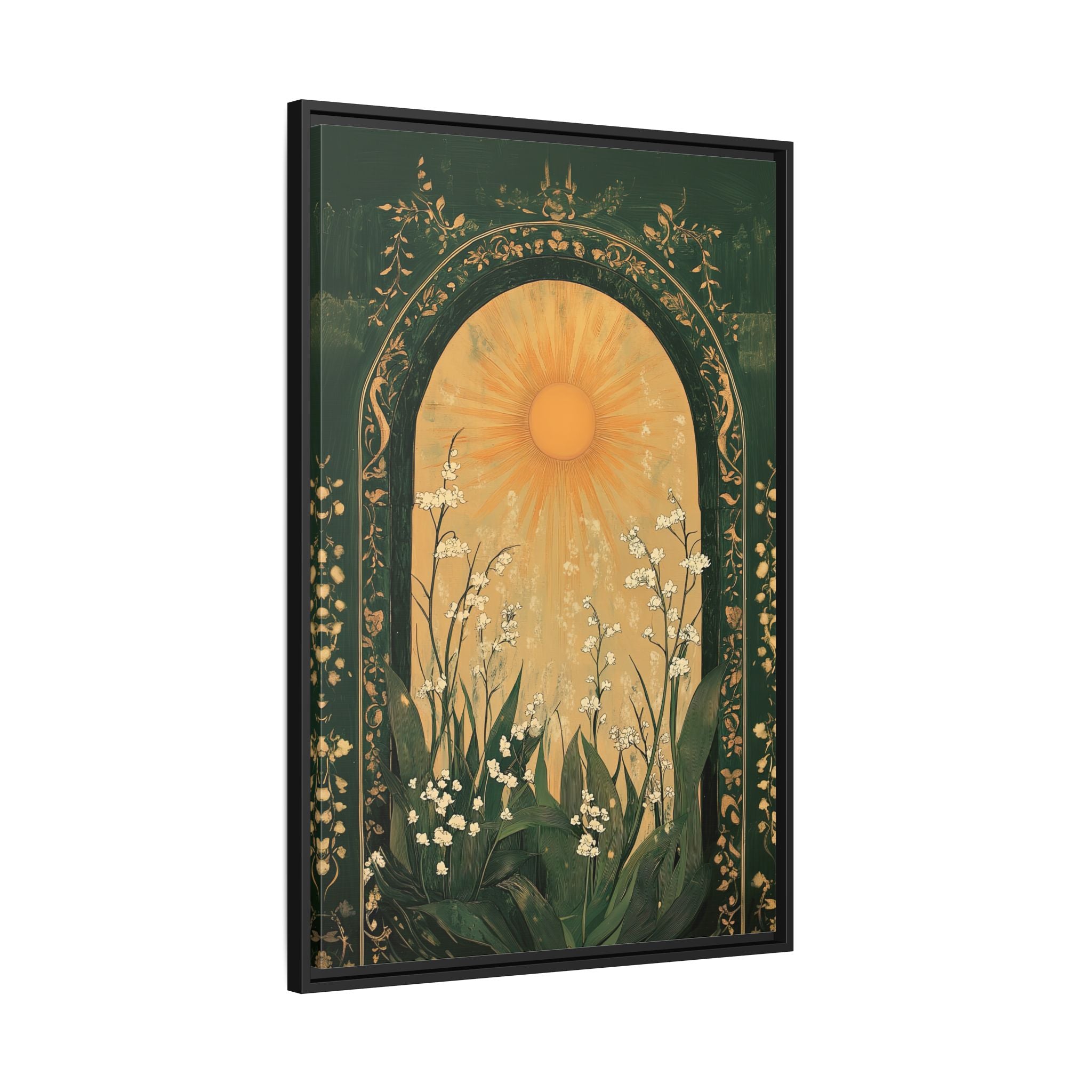 Framed Canvas - Lily of the Valley Archway