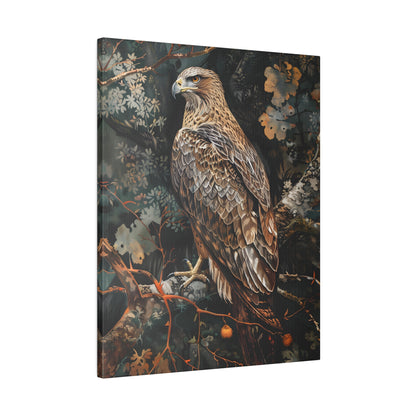 .75" Matte Canvas - Majestic Hawk in Autumn