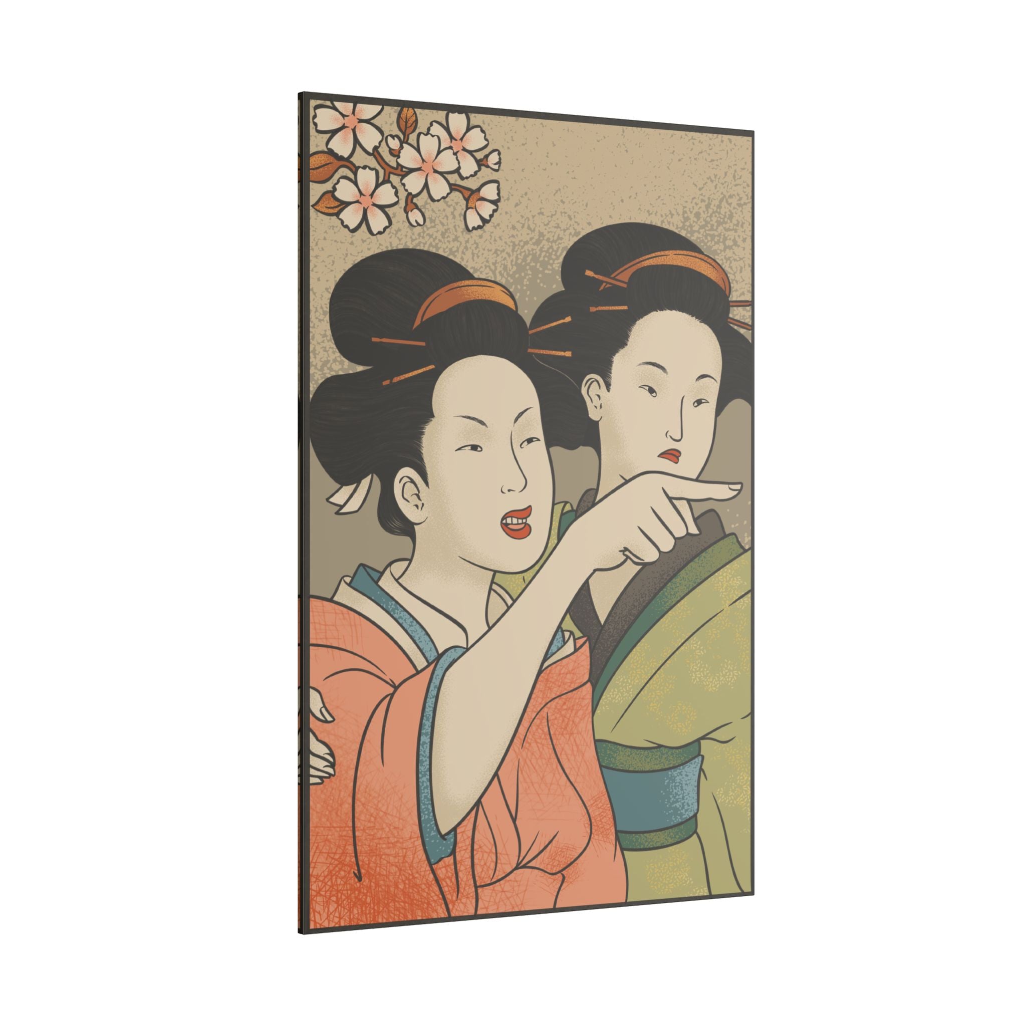.75" Matte Canvas - Japanese Woman Yells at Cat
