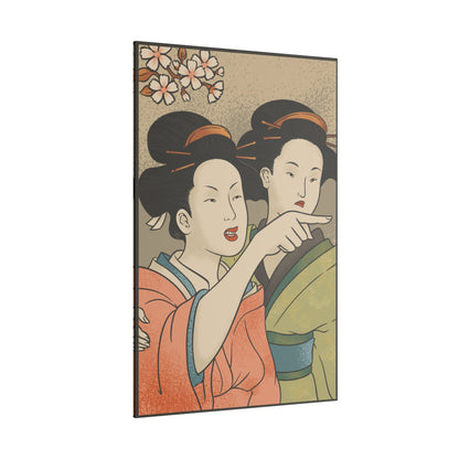 .75" Matte Canvas - Japanese Woman Yells at Cat