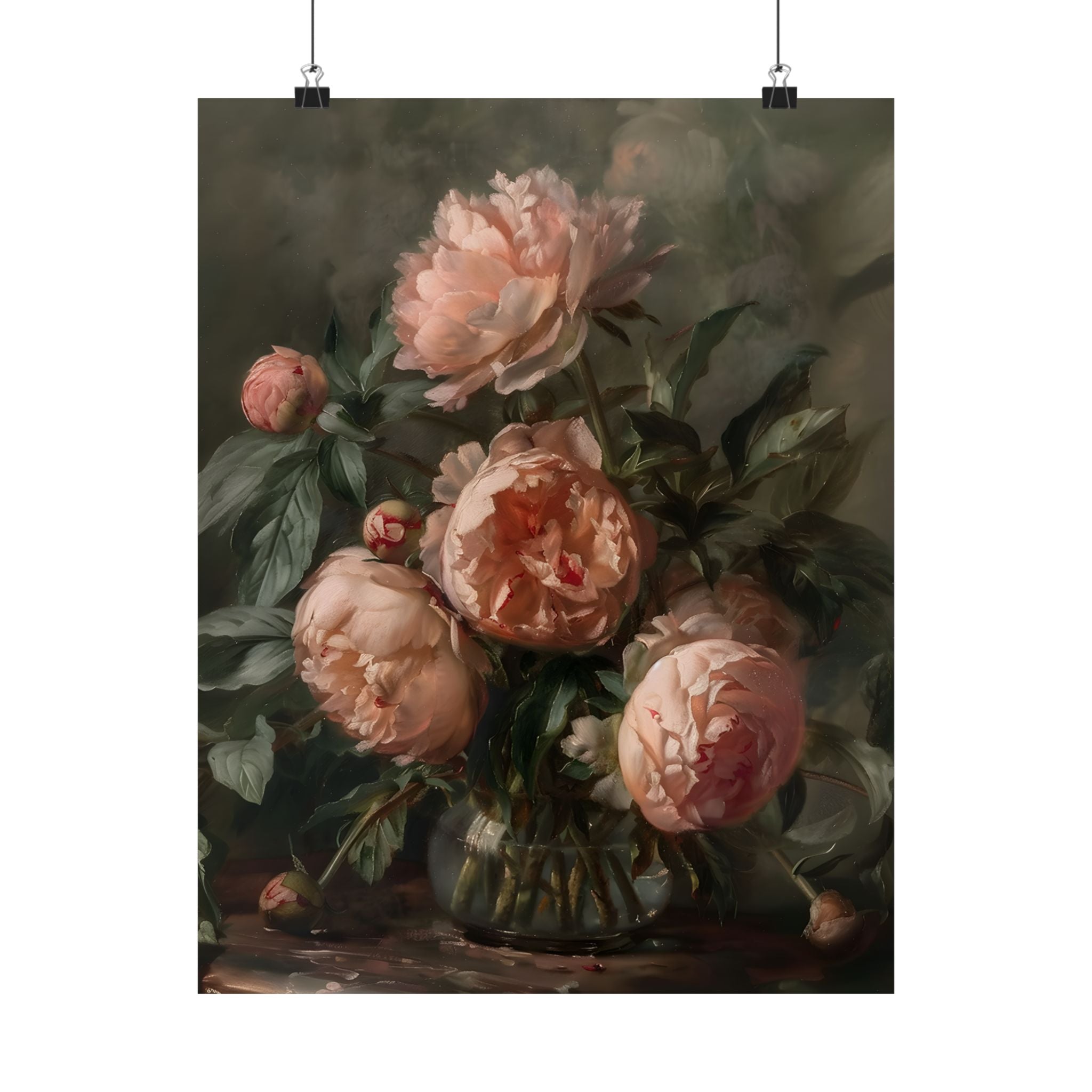 Vintage Blush Peony Bouquet