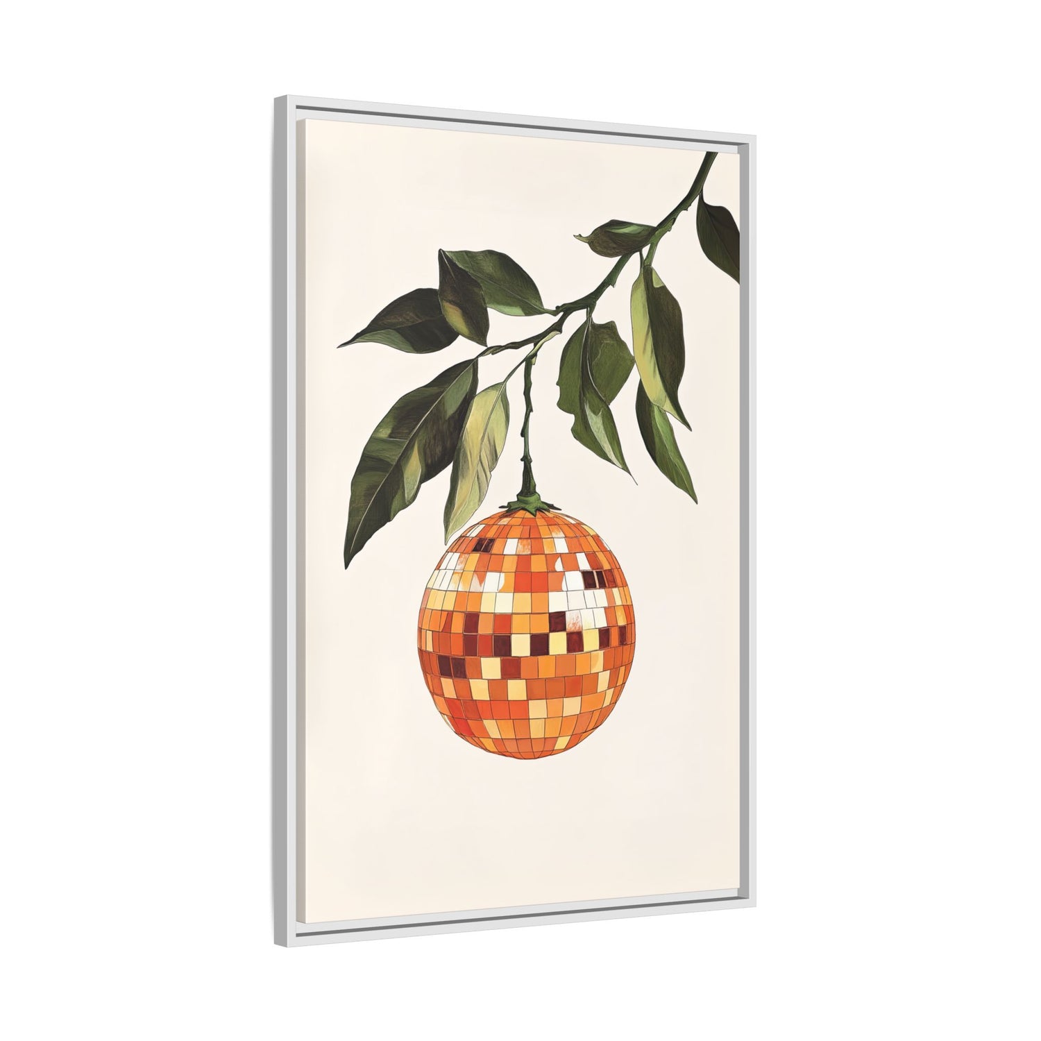 Framed Canvas - Citrus Disco Glow Drop