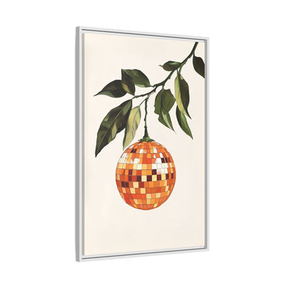 Framed Canvas - Citrus Disco Glow Drop