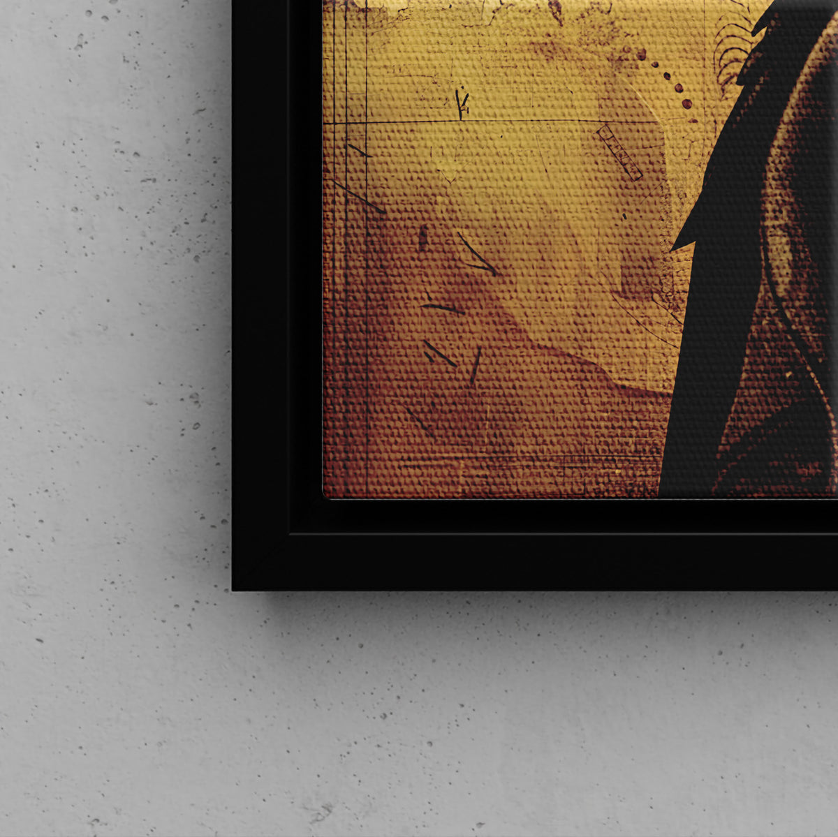 Framed Canvas - Steampunk Raven&