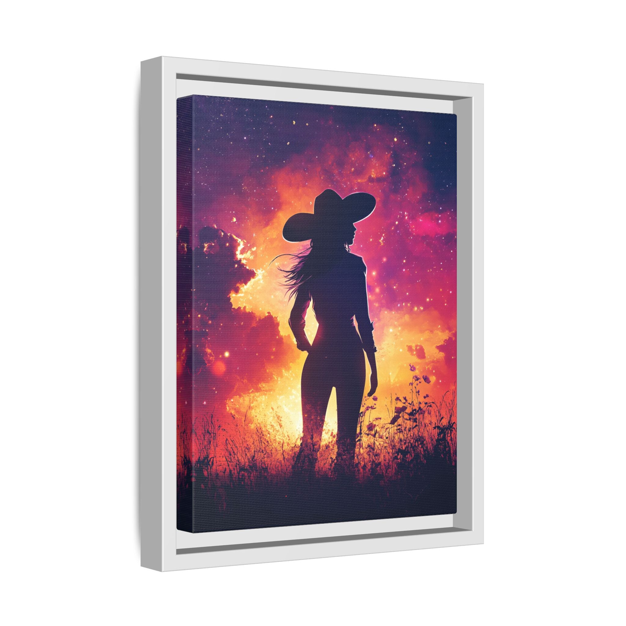 Framed Canvas - Cosmic Cowgirl