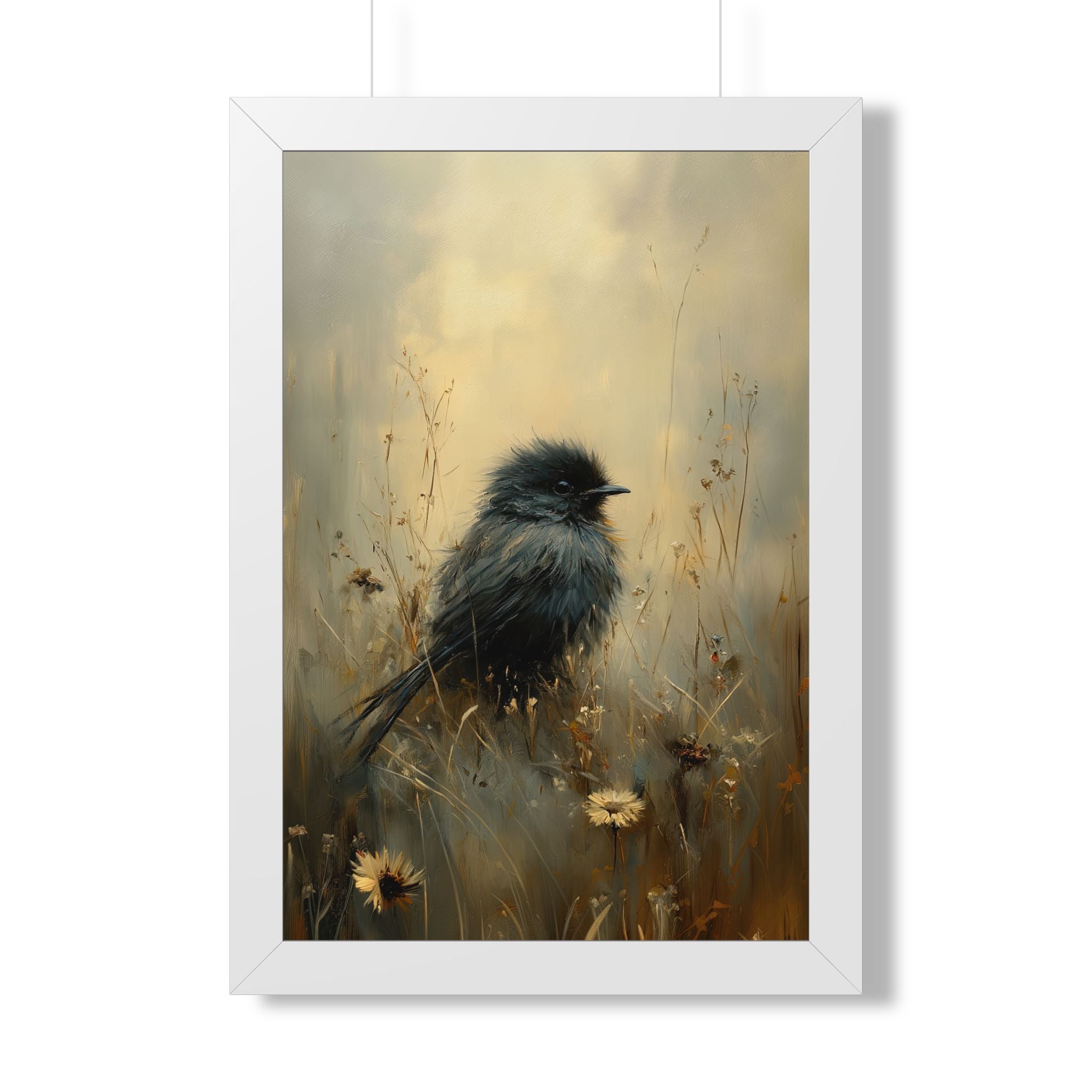 Framed Paper Print - Golden Meadow Bird