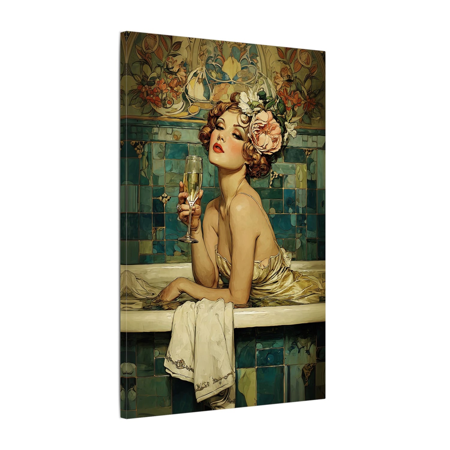 .75" Matte Canvas - Champagne Bathtub Coquette