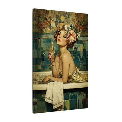 .75" Matte Canvas - Champagne Bathtub Coquette