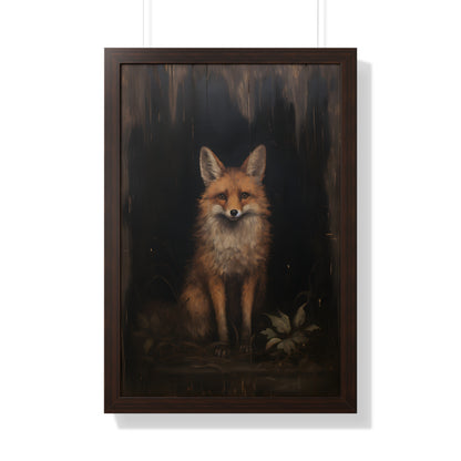Framed Paper Print - Mystical Fox Gaze