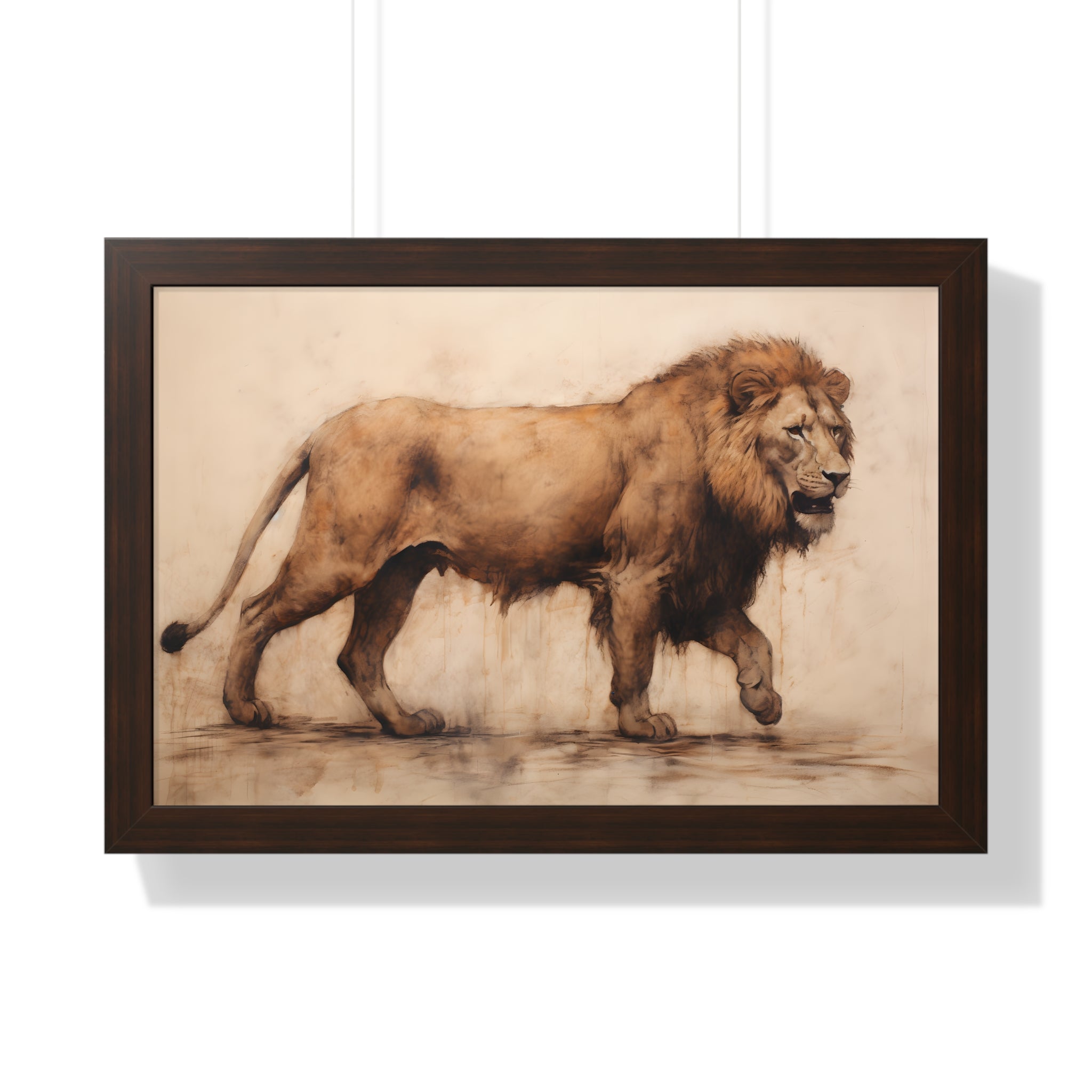 Framed Paper Print -  Regal Savannah Wanderer