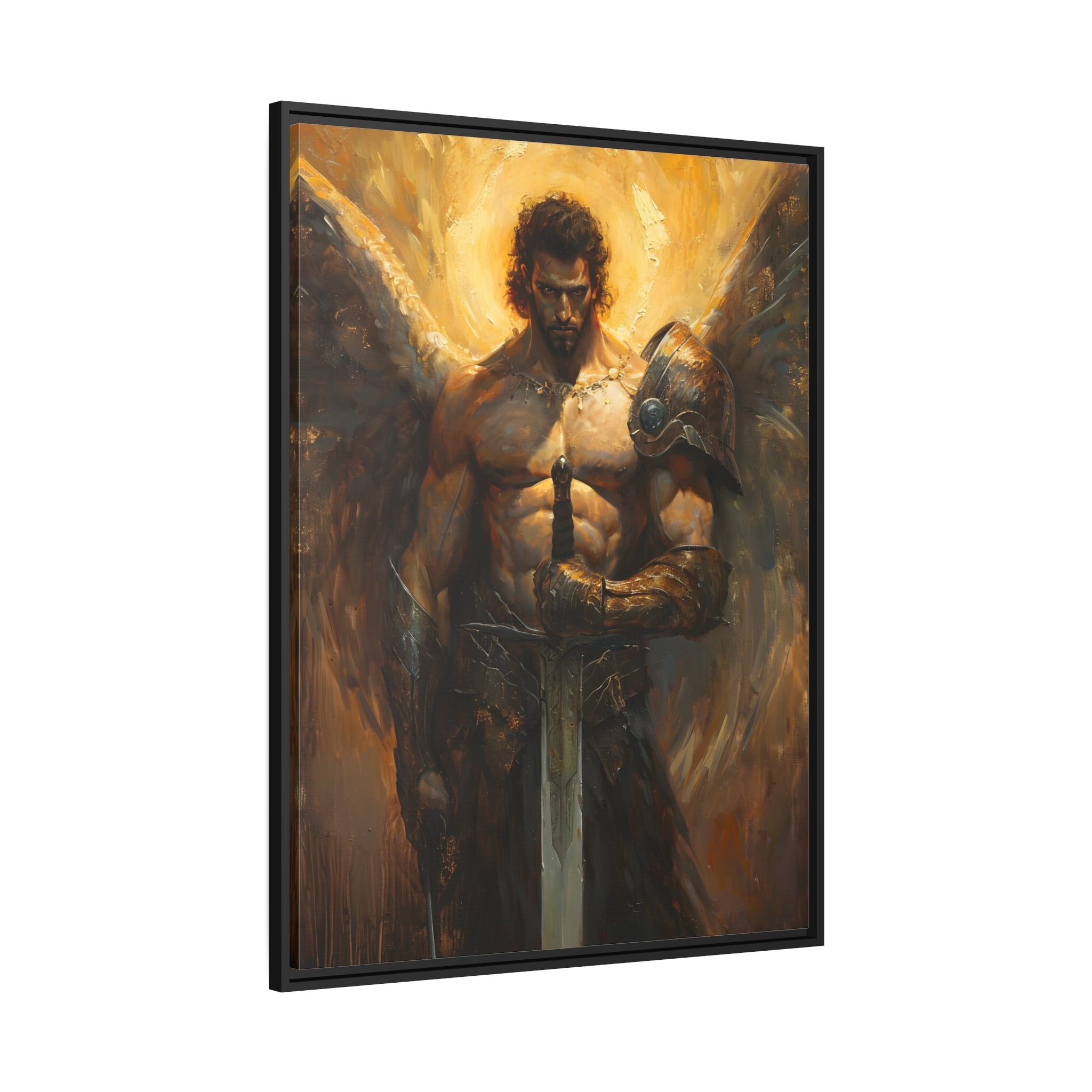 Framed Canvas - Celestial Warrior&