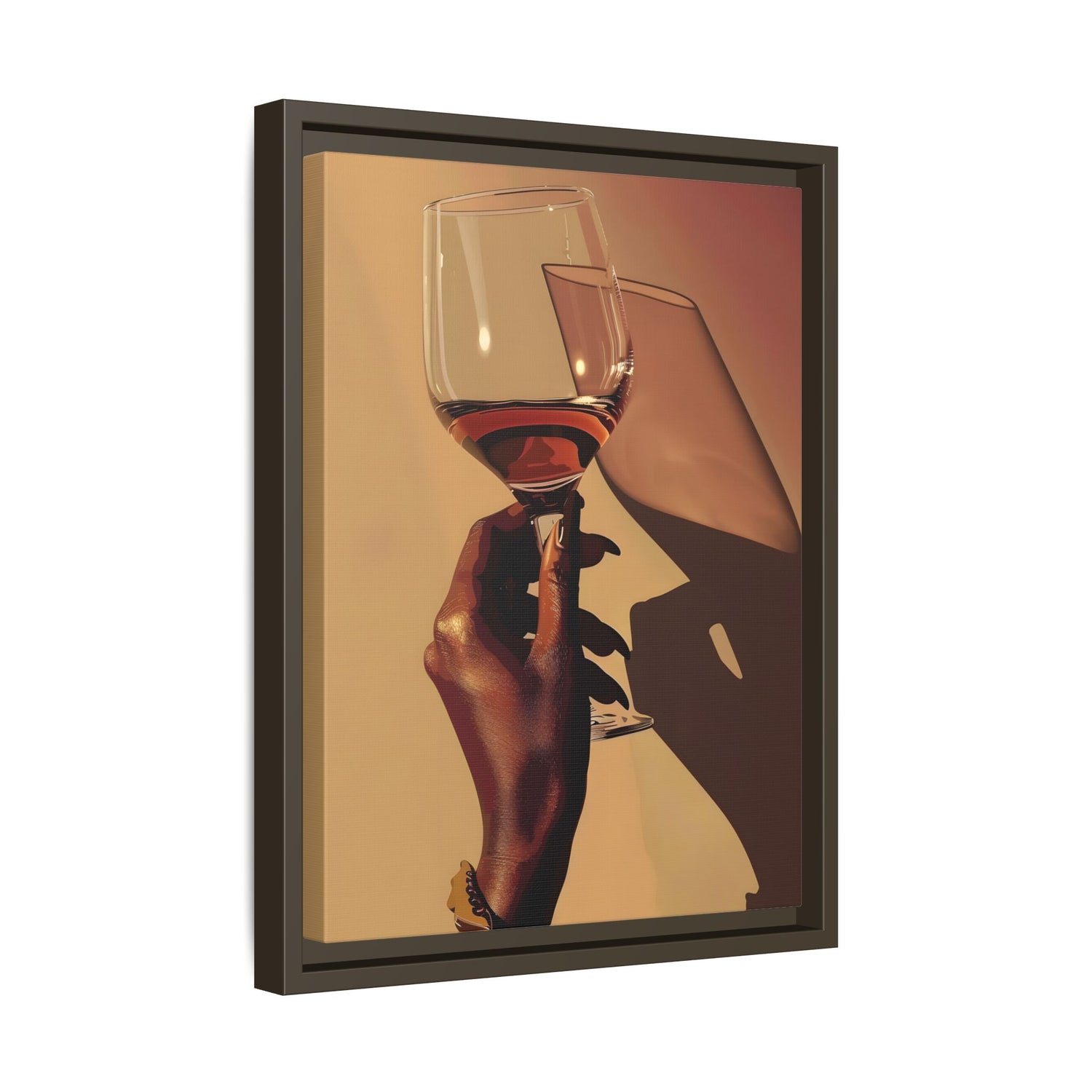 Framed Canvas - Golden Hour Wine Toast