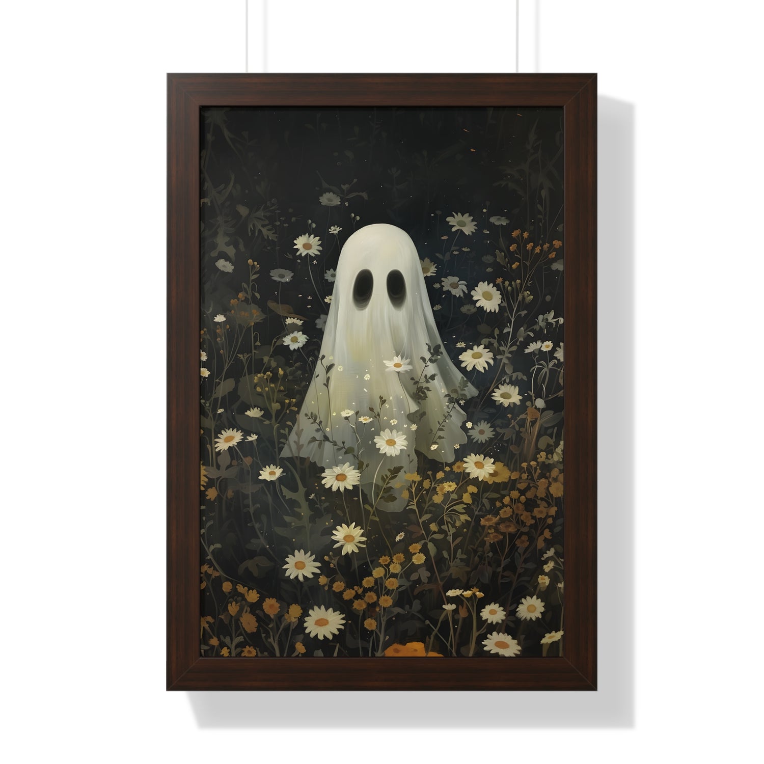 Framed Paper Print - Daisy Meadow Ghost