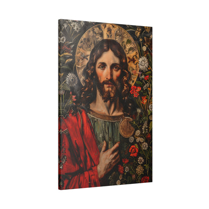 .75" Matte Canvas - Sacred Floral Savior
