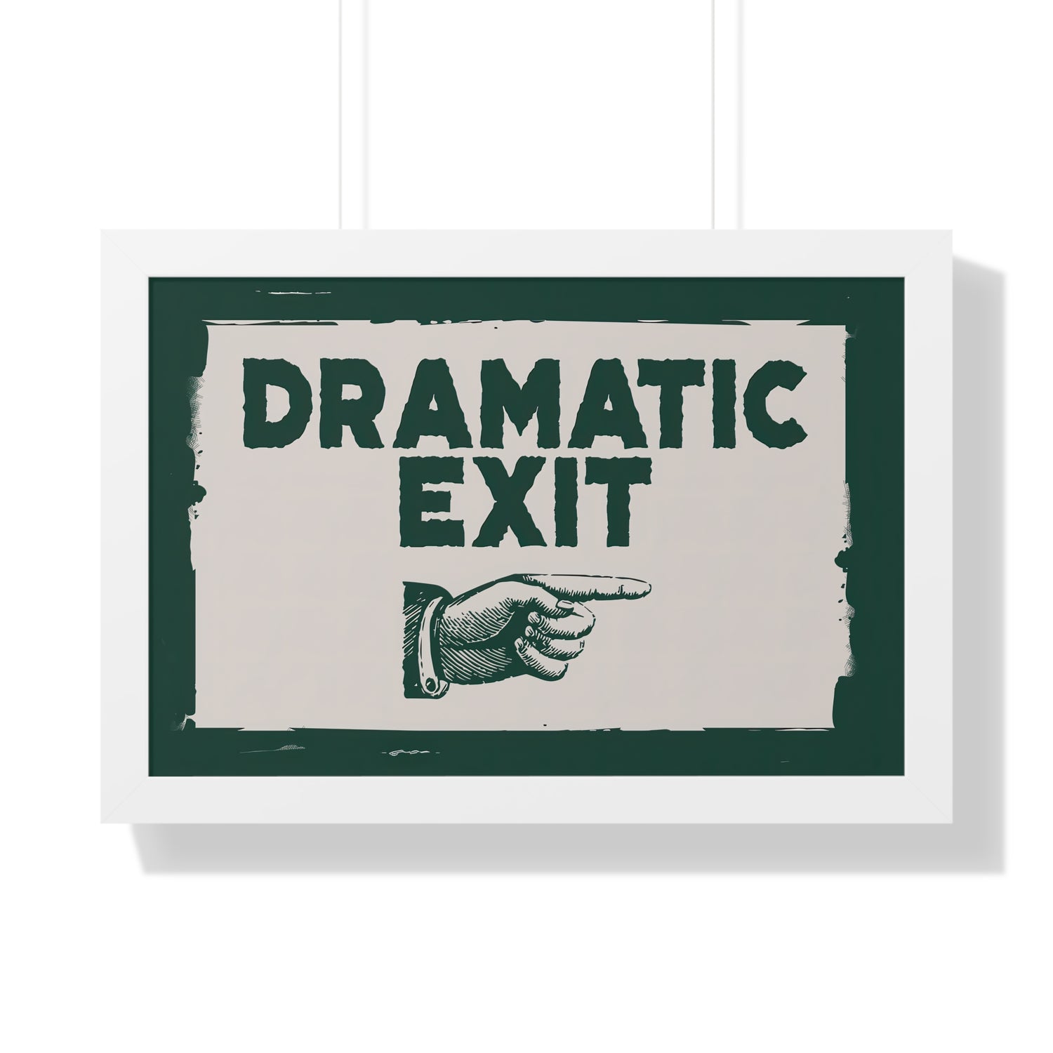 Framed Paper Print - Dramatic Exit Strategy