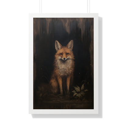 Framed Paper Print - Mystical Fox Gaze
