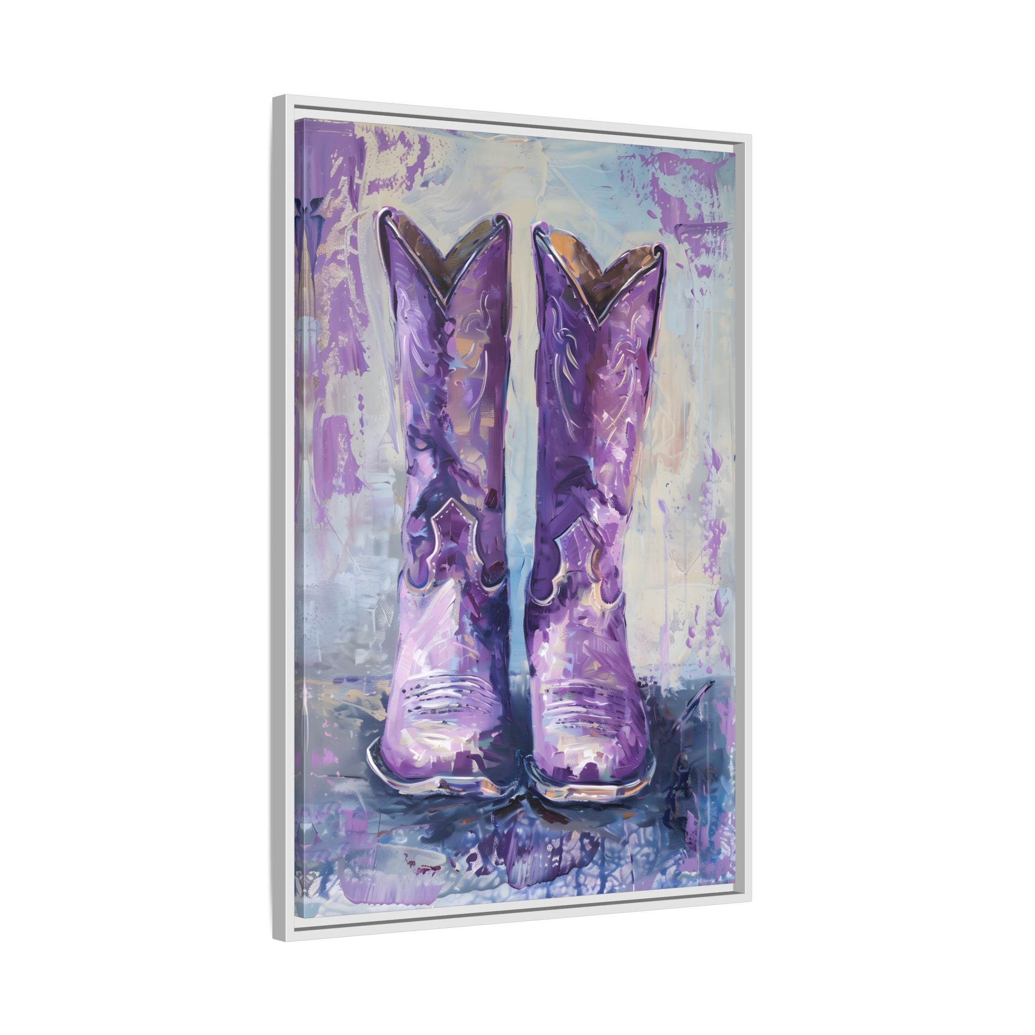 Framed Canvas - Violet Cowgirl Spirit