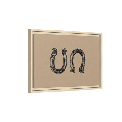 Framed Canvas - Lucky Me Lucky You Horseshoes