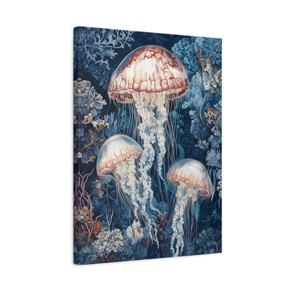 1.25" Matte Canvas - Ethereal Ocean Jellyfish