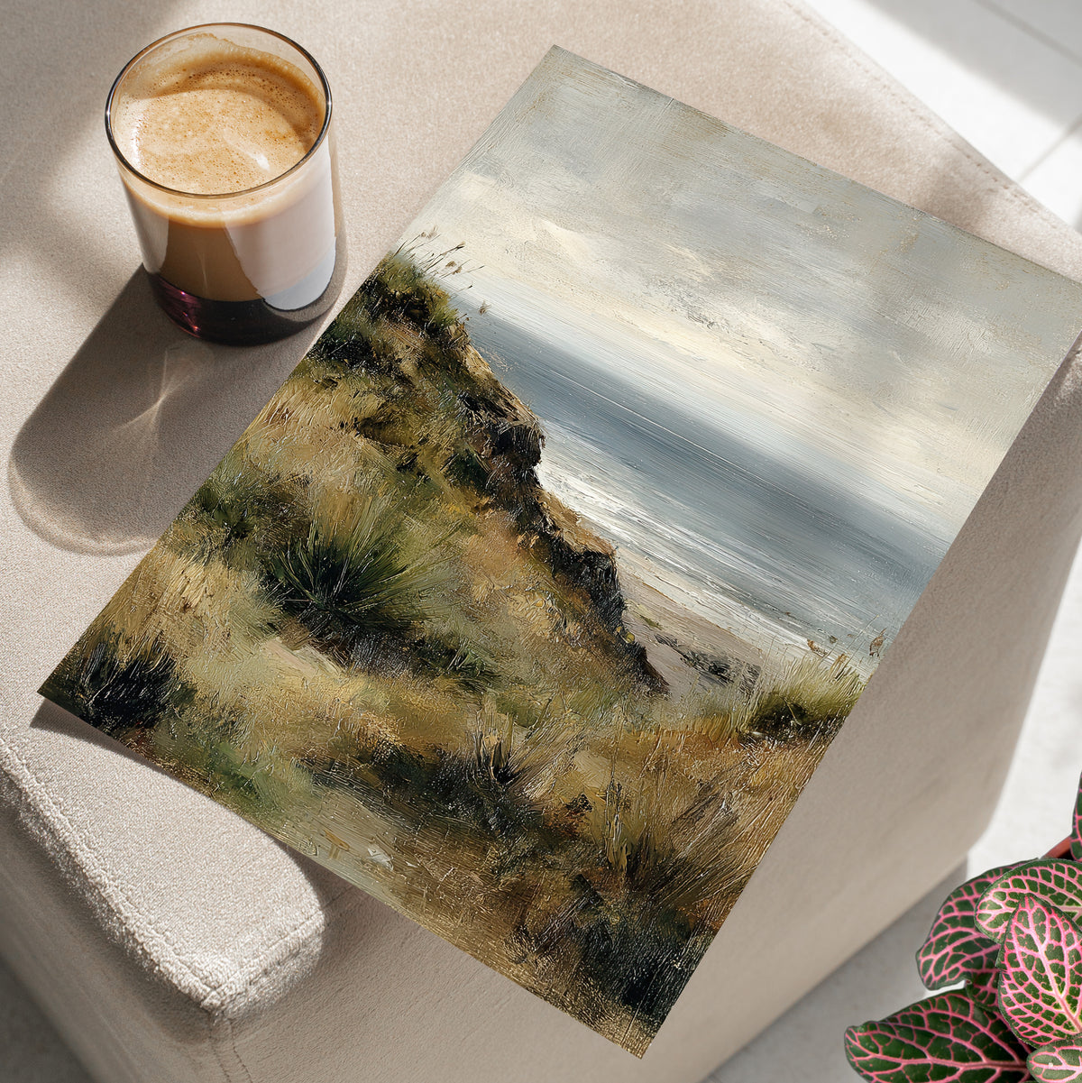 Misty Coastal Seascape