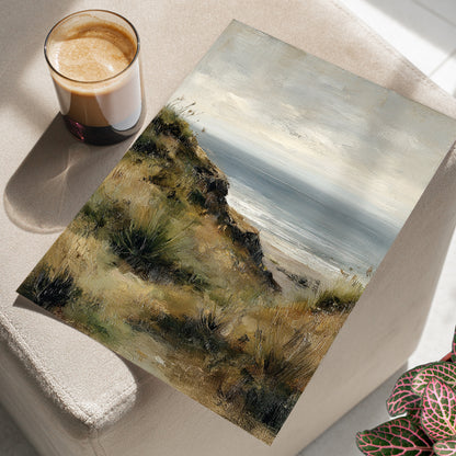 Misty Coastal Seascape
