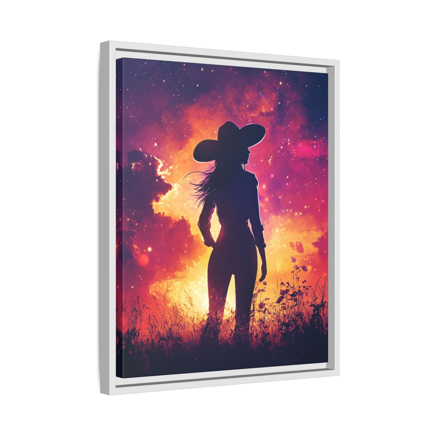 Framed Canvas - Cosmic Cowgirl