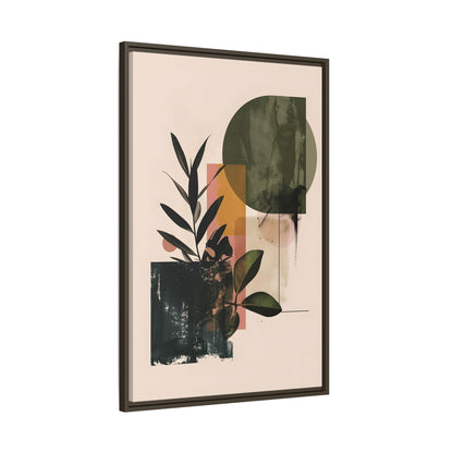 Framed Canvas - Sage Geometry Botanicals