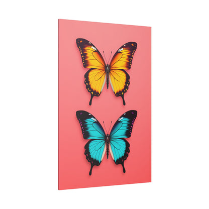 .75&quot; Matte Canvas - Dueling Butterflies Wonder