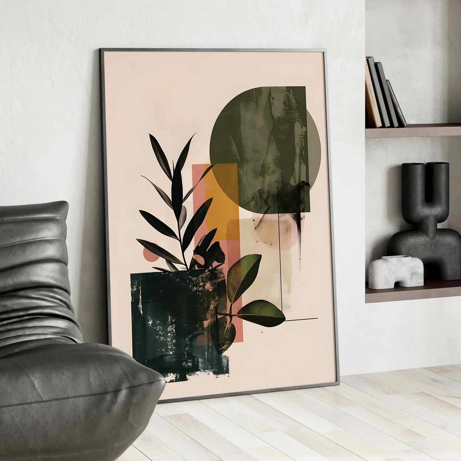 Framed Paper Print - Sage Geometry Botanicals