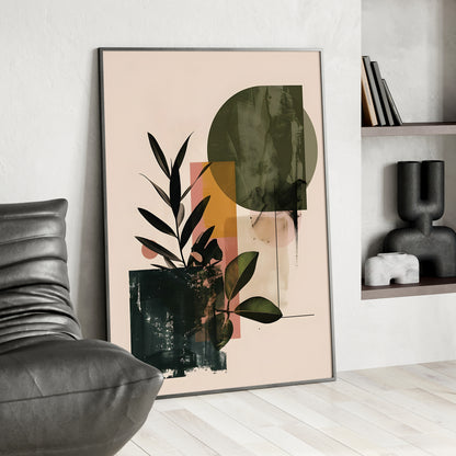 Framed Paper Print - Sage Geometry Botanicals