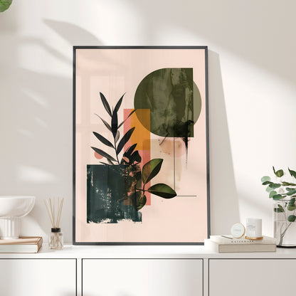 Framed Paper Print - Sage Geometry Botanicals