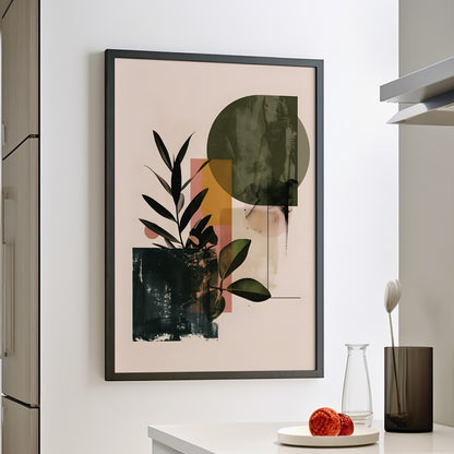 Framed Paper Print - Sage Geometry Botanicals