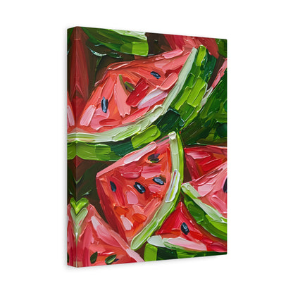 1.25" Matte Canvas - Juicy Watermelon Slices
