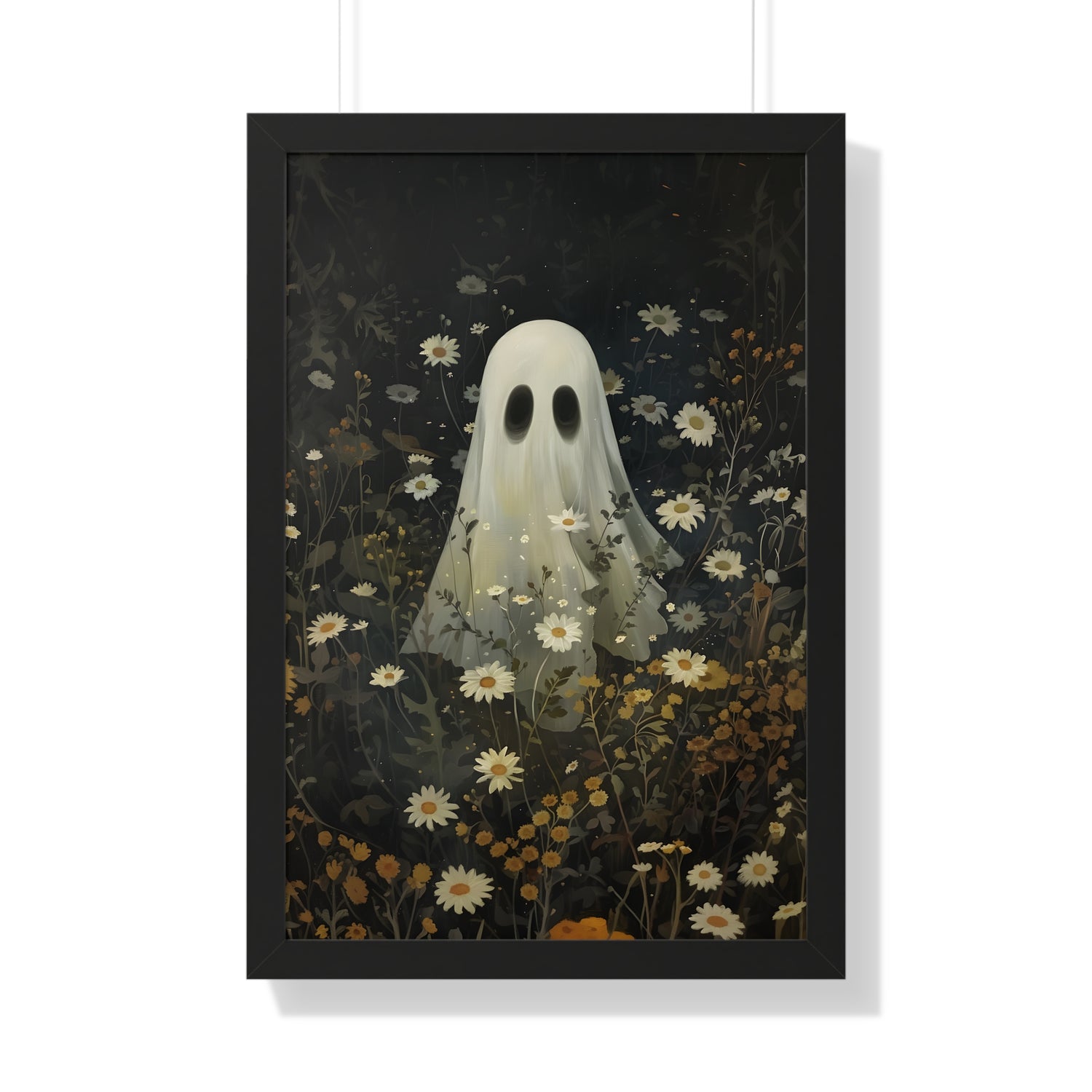 Framed Paper Print - Daisy Meadow Ghost