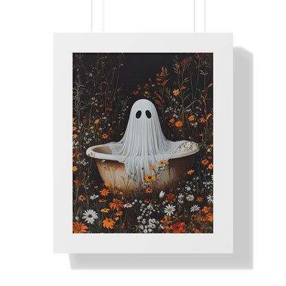 Framed Paper Print - Wildflower Bathtub Ghost