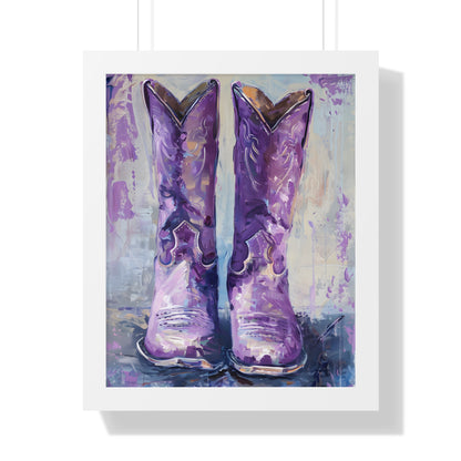 Framed Paper Print - Violet Cowgirl Spirit