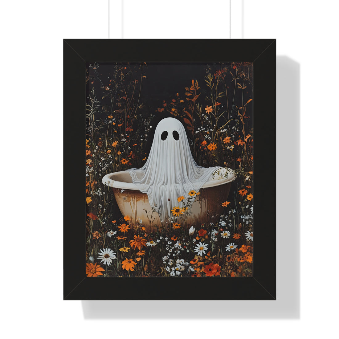 Framed Paper Print - Wildflower Bathtub Ghost