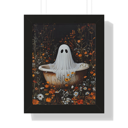 Framed Paper Print - Wildflower Bathtub Ghost