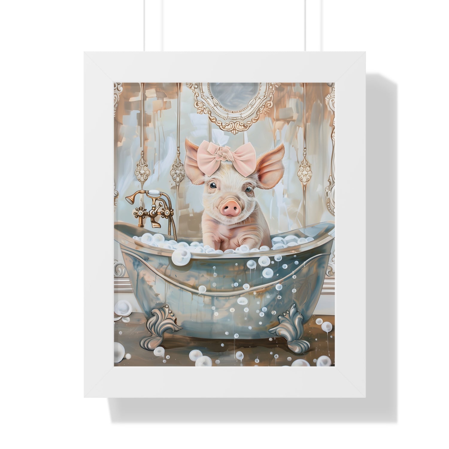 Framed Paper Print - Piglet&