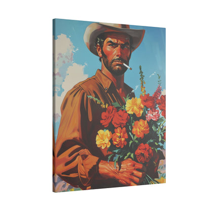 .75" Matte Canvas - Rugged Blooms Cowboy