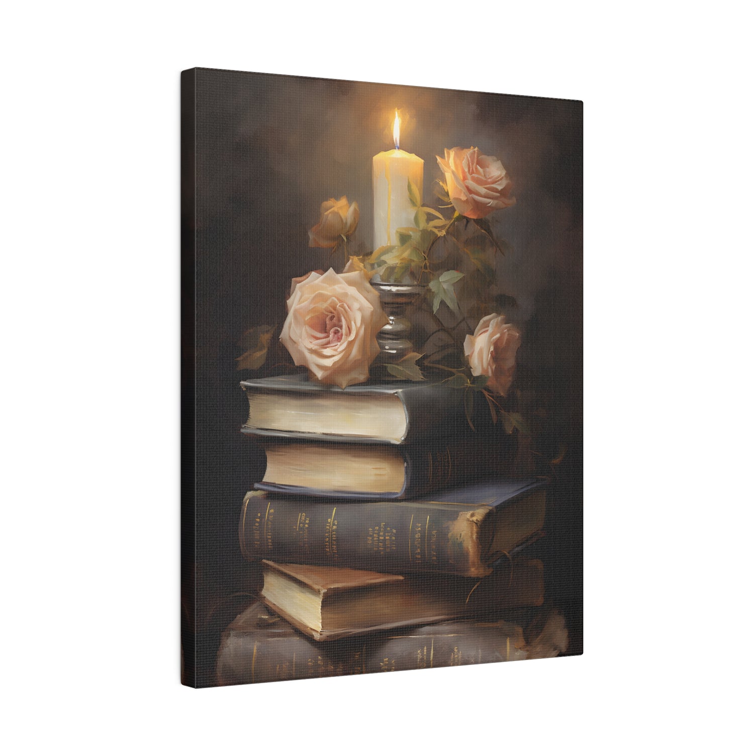 .75&quot; Matte Canvas - Literary Rose Glow