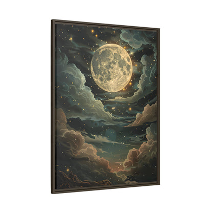 Framed Canvas - Enchanting Lunar Glow