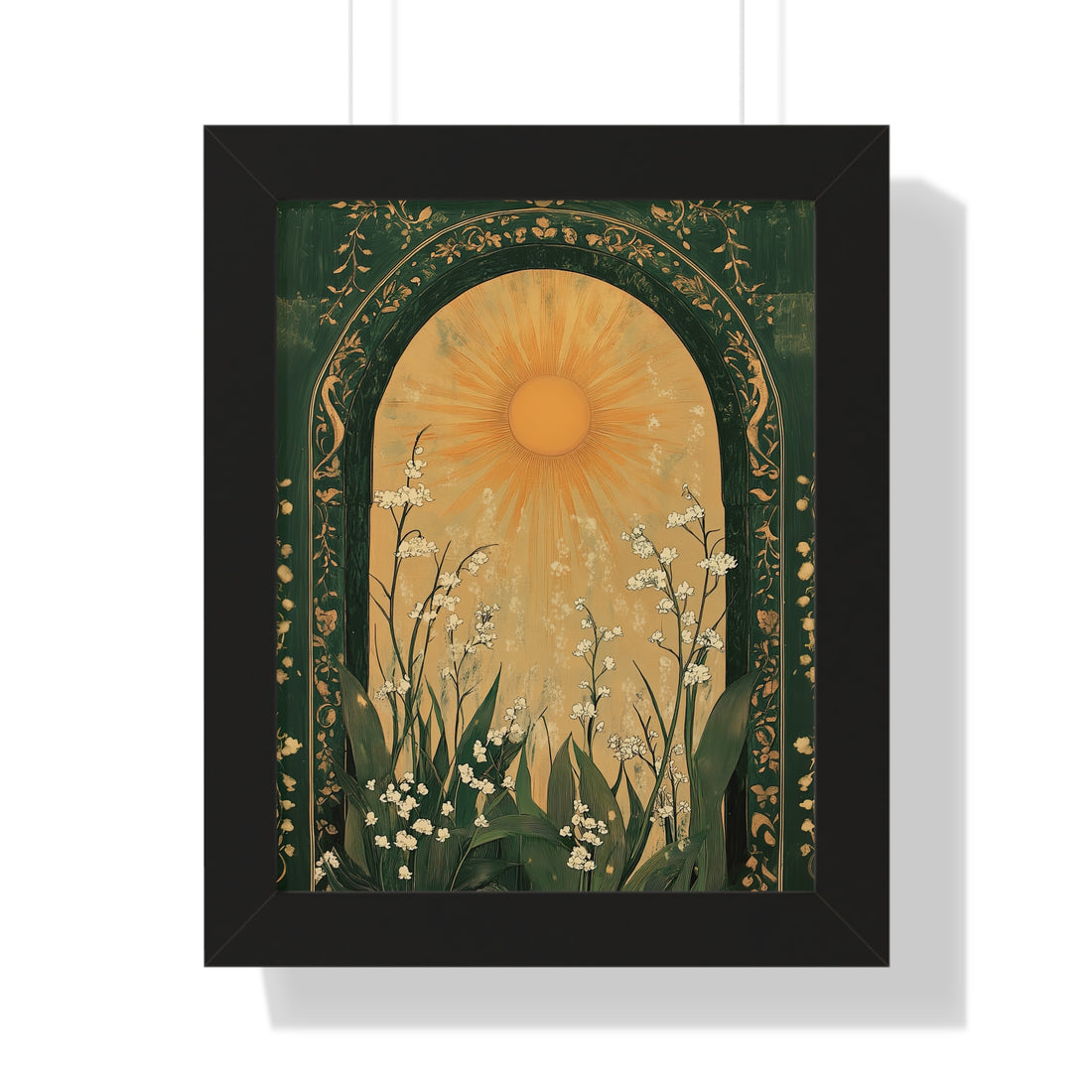 Framed Paper Print - Lily of the Valley Archway