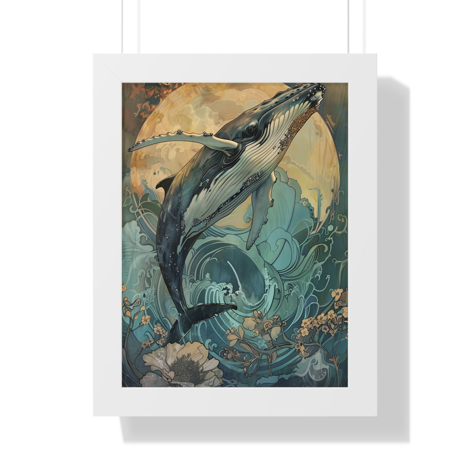 Framed Paper Print - Moonrise Humpback Bloom