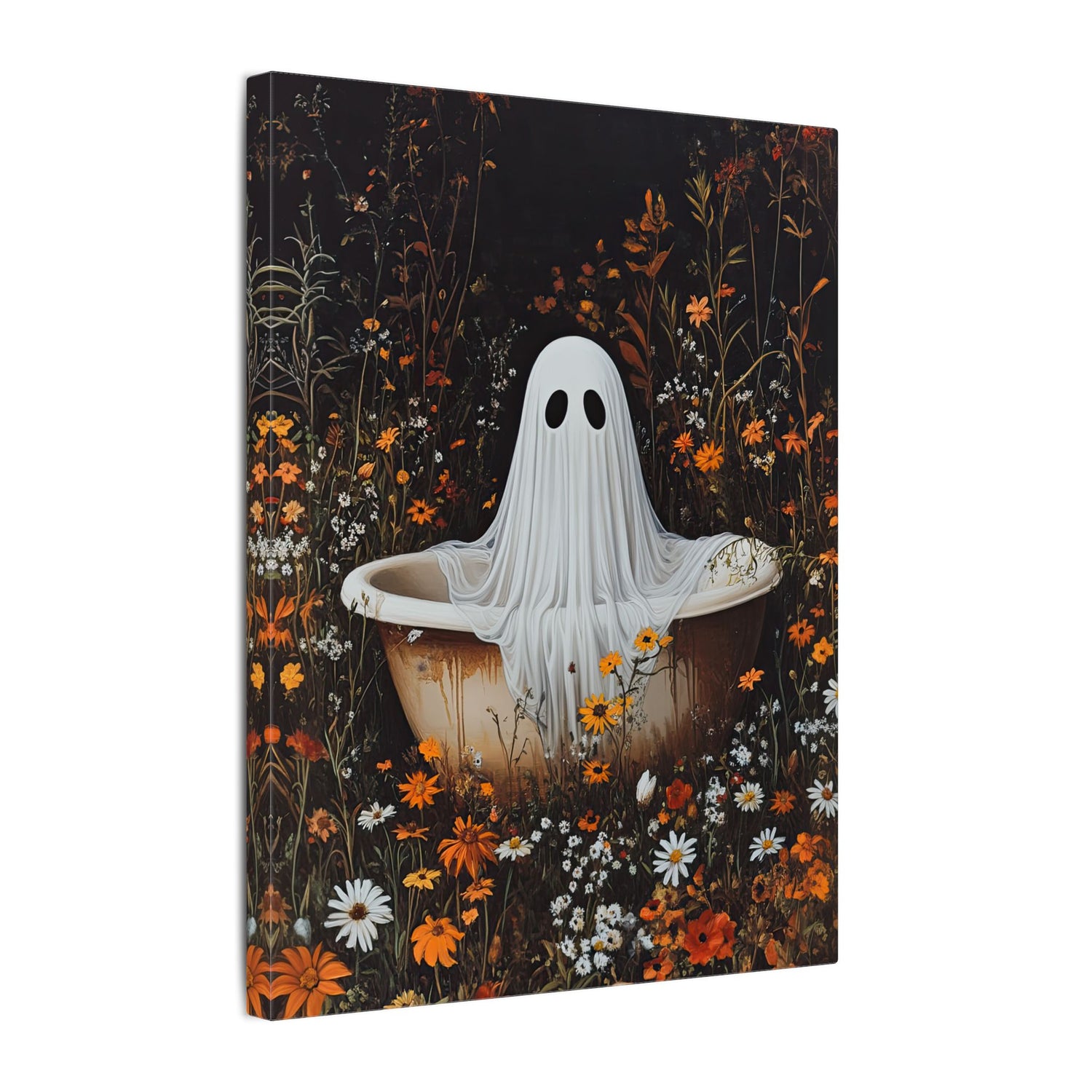 .75" Matte Canvas - Wildflower Bathtub Ghost