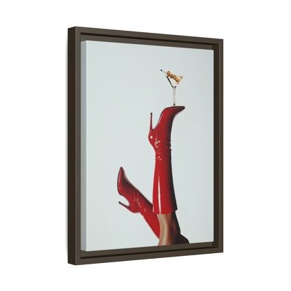 Framed Canvas - Cocktails &amp; Red Stilettos