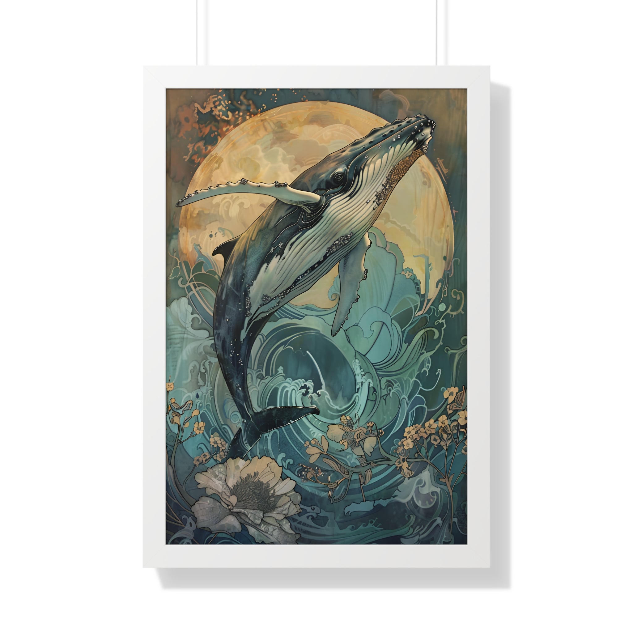 Framed Paper Print - Moonrise Humpback Bloom